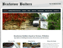 Tablet Screenshot of brackstonebuilders.com